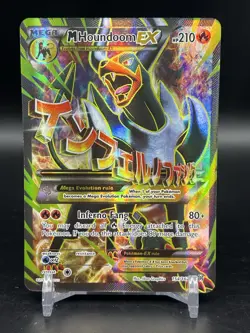 M Houndoom EX (Full Art) 154/162 Breakthrough Holo Pokemon TCG English NM Mega - Image 1