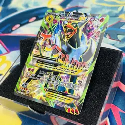 Pokemon TCG M Houndoom EX (Full Art) 154/162 Breakthrough Holo Near Mint - Image 2