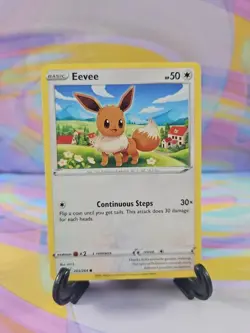 Pokemon TCG Fusion Strike Card | Eevee 205/264 Common - Image 1