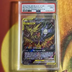 PSA 9 - Moltres & Zapdos & Articuno GX #SM210 - Hidden Fates - Pokemon Card - Image 1