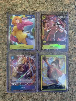 One Piece CCG Full Art Lot (4 Cards In Total) Near Mint Condition - Image 1