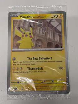 Pikachu at the Museum - Natural History Museum London Promo Card (UK Exclusive) - Image 1