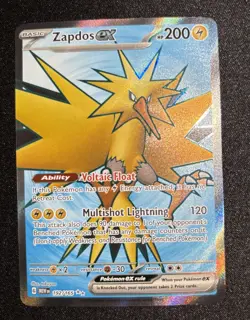 Pokemon TCG Zapdos EX Full Art Ultra Rare Holo Card 192/165 Scarlet & Violet 151 - Image 4