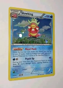 Vintage SLOWKING - 21/122 Breakpoint 🌀 Swirl Holo Rare Pokemon Card NM 2016 - Image 1