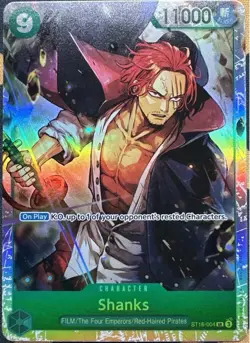 Shanks Starter Deck 16: GREEN Uta ST16-004 One Piece TCG Card SR Near Mint - Image 1