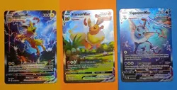 Flareon SWSH180 Vaporeon SWSH182 Jolteon SWSH184 VMAX Jumbo Promo Cards Set Of 3 - Image 1