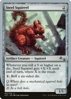 Steel Squirrel Unstable NM Artifact Uncommon MAGIC THE GATHERING CARD ABUGames - Image 1
