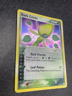 Pokemon Dark Celebi EX Hidden Legends Holo Rare Card 4/101 2004 HP - Image 2