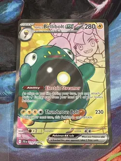 Pokemon TCG Iono's Bellibolt ex - 172/159 Ultra Rare Holo Journey Together Card - Image 1
