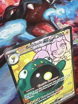 Pokemon TCG Iono's Bellibolt ex - 172/159 Ultra Rare Holo Journey Together Card - Image 2
