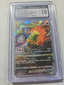 CGC 10 GEM MINT Charizard VSTAR 262 SWSH PROMO SWSH262 Pokemon Card 258 - Image 1