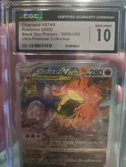 CGC 10 GEM MINT Charizard VSTAR 262 SWSH PROMO SWSH262 Pokemon Card 258 - Image 3