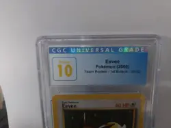 2000 Pokemon 1st Edition Team Rocket Eevee 55/82 CGC Pristine 10 pop 21 - Image 2