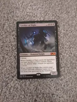 WOTC MtG Core Set 2020 Cavalier of Night (MR) NM - Image 1