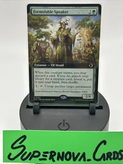 Formidable Speaker (Extended Art) - MTG #366 - Lorwyn Eclipsed - NM - Image 1