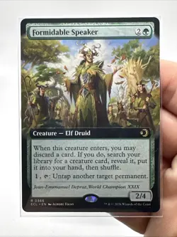 Formidable Speaker (Extended Art) - MTG #366 - Lorwyn Eclipsed - NM - Image 2