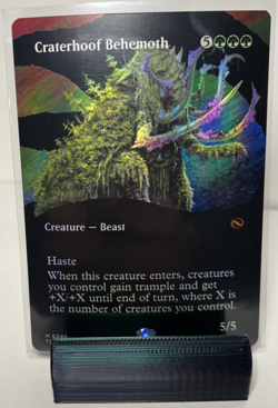 Craterhoof Behemoth (Borderless) Tarkir: Dragonstorm Foil - Image 1