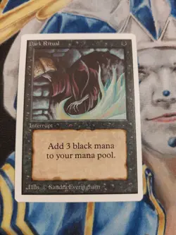 Dark Ritual MTG Unlimited Common Black Instant Moderately Played x1 GG24 - Image 1