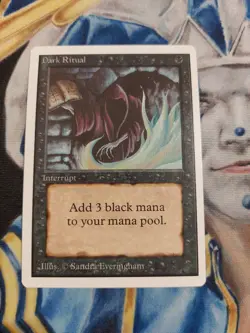 Dark Ritual MTG Unlimited Common Black Instant Moderately Played x1 GG24 - Image 2