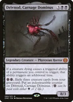 Drivnod, Carnage Dominus Phyrexia: All Will Be One 90 Normal NM - Image 1