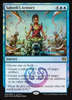 1x Saheeli's Artistry - Foil - Launch Promo NM-Mint, English Prerelease Promos M - Image 1