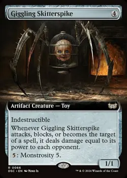 1x Giggling Skitterspike ~ Extended Art NM-Mint, English Commander: Duskmourn MT - Image 1