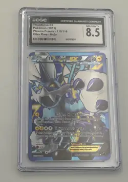 2013 Pokemon Plasma Freeze 110/116 Thundurus EX CGC 8.5 NM/MINT+ - Image 1