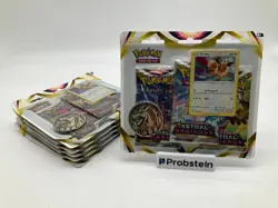 Lot of (6) Sealed Pokemon TCG Astral Radiance 3-Pack Blister Eevee - Image 1