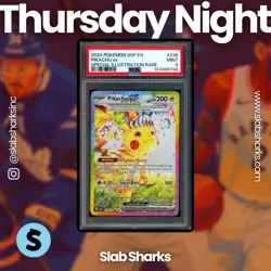 2024 POKEMON SURGING SPARKS #238/191 PIKACHU EX SPECIAL ILLUSTRATION RARE PSA 9 - Image 1