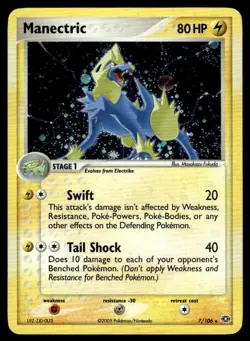 Pokemon TCG Emerald #7/106 Manectric LP+ - Image 1
