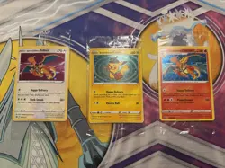 Special Delivery Bidoof Pikachu Charizard Pokemon Center Exclusive SEALED Set - Image 1