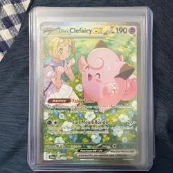 Pokemon Lillie's Clefairy ex 184/159 Journey Together Special Illustration Rare* - Image 3