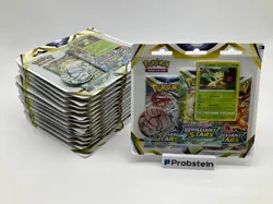 Lot of (15) Sealed Pokemon TCG Brilliant Stars 3-Pack Blister Leafeon - Image 1