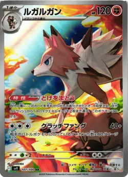 Pokemon TCG Lycanroc 107/100 Sv9: Battle Partners Holo Japanese US Seller NM - Image 1