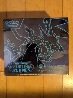 Pokemon TCG Phantasmal Flames ETB Pokemon Center Elite Trainer Box NEW Sealed - Image 1
