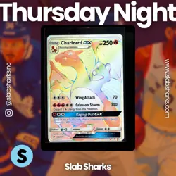 2017 POKEMON SM BURNING SHADOWS #150/147 CHARIZARD GX RAINBOW SECRET RARE - Image 1