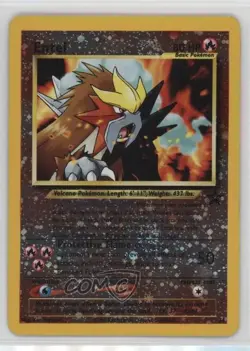 Entei Holo Pokemon WOTC Black Star #34 1999 - Image 1