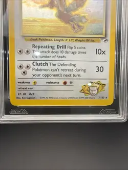 Pokemon TCG Lt. Surge's Fearow 1st Edition Holo Rare Gym Heroes - Image 4