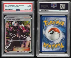 Full Art - Team Skull Grunt Pokemon Sun & Moon Base PSA 9 MINT - Image 3