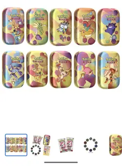 Pokemon TCG 151 Mini Tin Collection 10 Pack Sams Club - Image 1