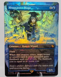 Snapcaster Mage (Borderless) Chocobo Track Foil - Final Fantasy MTG FIC 0469 NM - Image 1