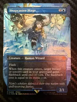 Snapcaster Mage 0469 Magic The Gathering Final Fantasy Borderless Chocobo Tracks - Image 1