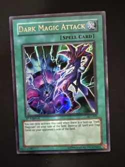 Yugioh! AST-095 Dark Magic Attack 1st Edition Near Mint - Image 1