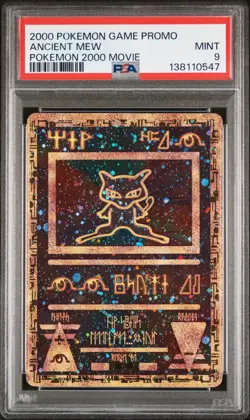 2000 POKEMON GAME MOVIE POKEMON 2000 MOVIE ANCIENT MEW PSA 9 - Image 1
