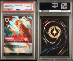 Disney Lorcana Shere Khan Menacing Predator Enchanted #212/204 PSA 10 - Image 3