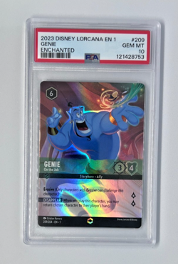 Enchanted Disney Lorcana - Genie On The Job #209 - PSA 10 - Image 1
