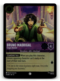 COLD FOIL - Disney Lorcana Bruno Madrigal - Single-Minded 51/204 Reign of Jafar - Image 1