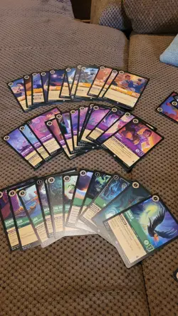 Disney Lorcana Ursula’s Return Set 4: Complete Common Card 72 Cards Set NM - Image 3