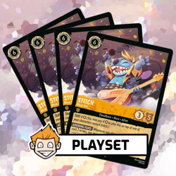 4x Stitch - Rock Star (#3) Playset - Disney Lorcana, Fabled - Image 1