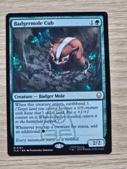 x1 Badgermole Cub ~ Mint/NM ~ MtG Magic the Gathering Avatar: The Last Airbender - Image 1